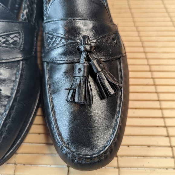 Allen Edmonds Men’s Size 8DMaxfield Dress Loafer Shoe Black Leather Tassels. Gre - Picture 4 of 11